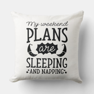 Sleeping And Napping Throw Pillow