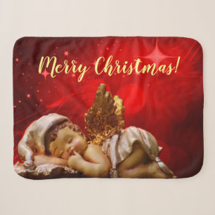 Sleeping Angel Baby Jesus Christmas Sherpa Blanket