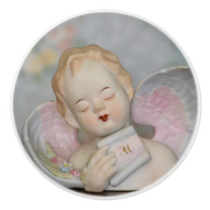 Sleeping Angel Ceramic Knob