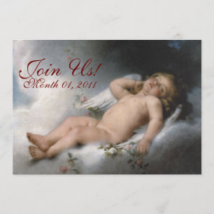 Sleeping Angel Customizable Invitations