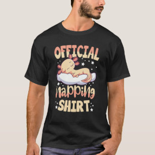 Sleeping Axolotl Pyjamas Axolotl Lover Official Na T-Shirt
