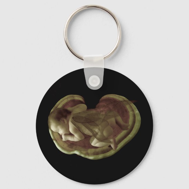 Sleeping Baby Fairy Keychain (Front)