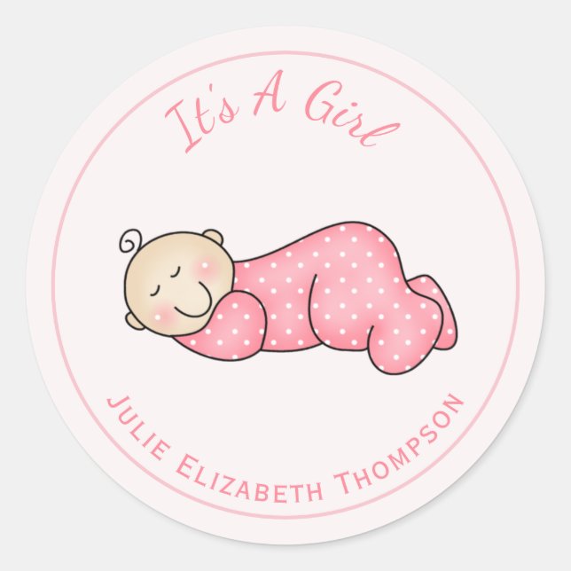 Sleeping Baby Sticker (Front)