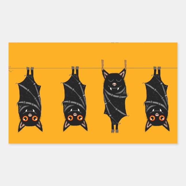 sleeping bats sticker (Front)