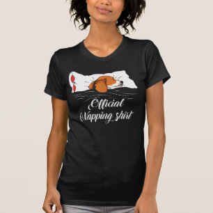 Sleeping Beagle Pyjamas Dog Lover T-Shirt