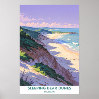 Sleeping Bear Dunes, Michigan, Beautiful Poster