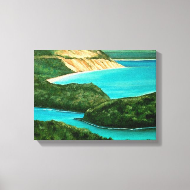 Sleeping Bear Dunes - Michigan Wrapped Canvas (Front)