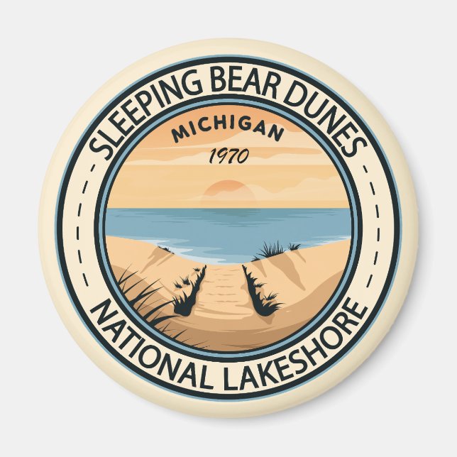 Sleeping Bear Dunes National Lakeshore Michigan Magnet (Front)