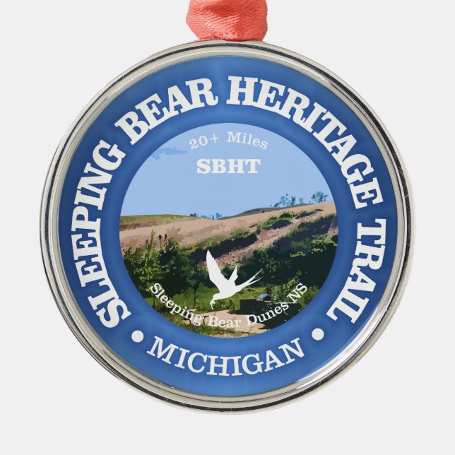 Sleeping Bear HT (cycling c) Metal Ornament (Front)