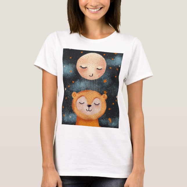 Sleeping Bear in Peaceful Dream T-Shirt (Front)