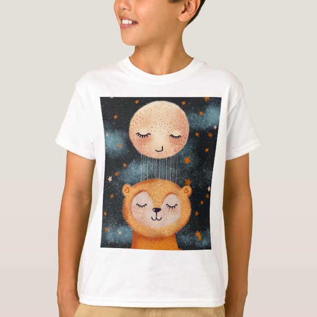 Sleeping Bear in Peaceful Dream T-Shirt (Front)