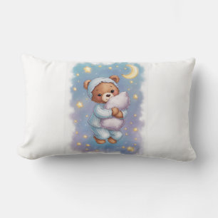 sleeping bear lumbar pillow