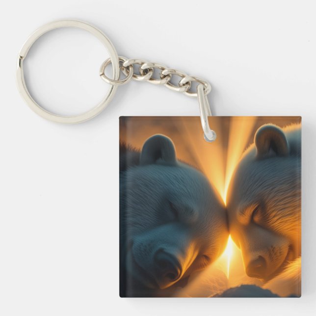 Sleeping Bears Dreamland Keychain (Front)