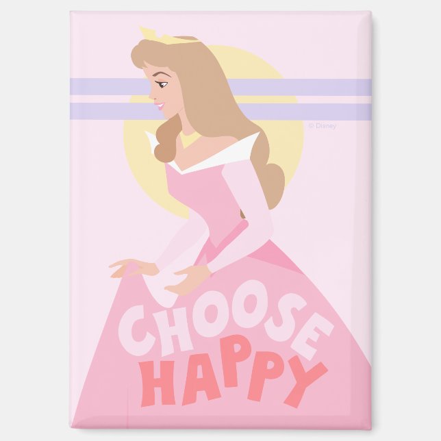 Sleeping Beauty Aurora | Choose Happy Magnet (Front)