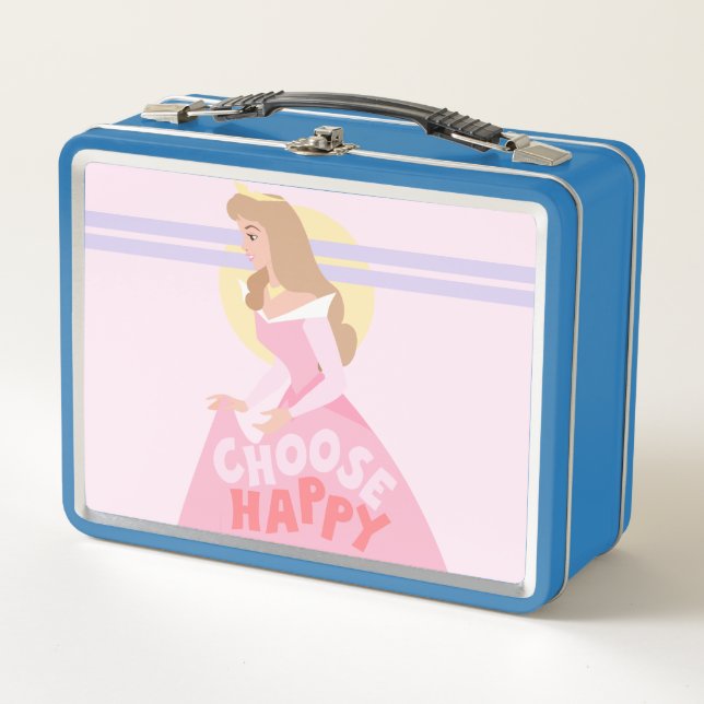 Sleeping Beauty Aurora | Choose Happy Metal Lunch Box (Front)
