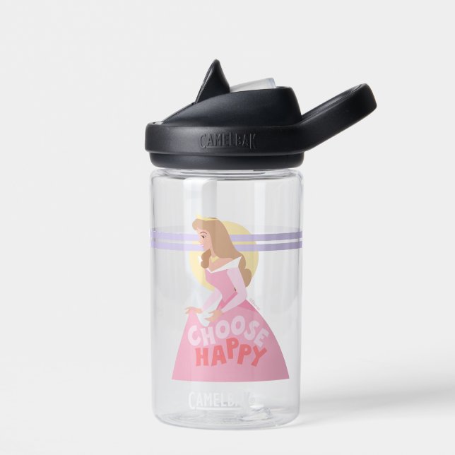 Sleeping Beauty Aurora | Choose Happy Water Bottle (Left)