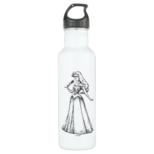 Sleeping Beauty   Aurora - Vintage Rose 710 Ml Water Bottle