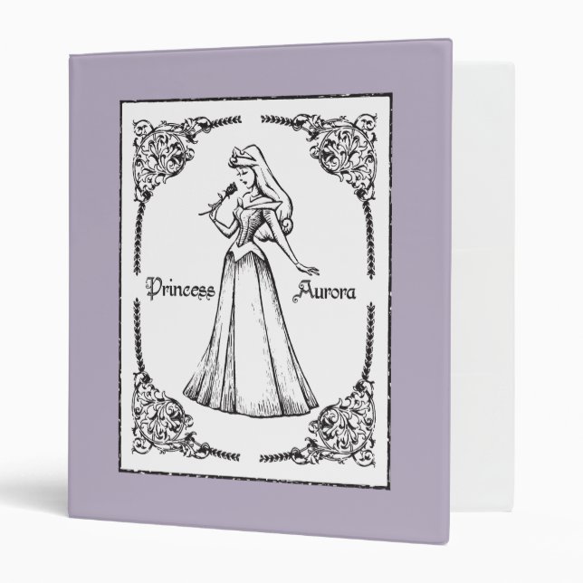Sleeping Beauty | Aurora - Vintage Rose Binder (Front/Inside)