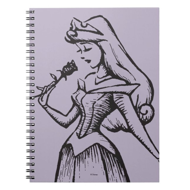 Sleeping Beauty | Aurora - Vintage Rose Notebook (Front)