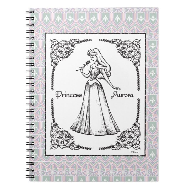 Sleeping Beauty | Aurora - Vintage Rose Notebook (Front)