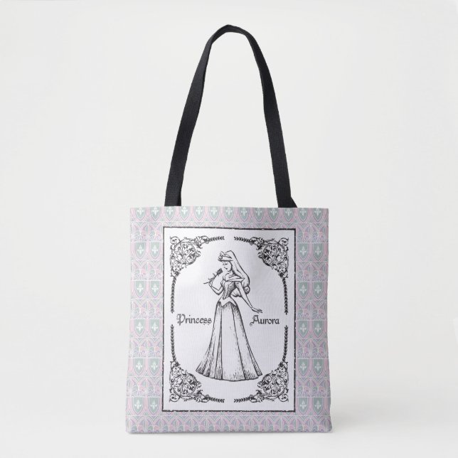 Sleeping Beauty | Aurora - Vintage Rose Tote Bag (Front)