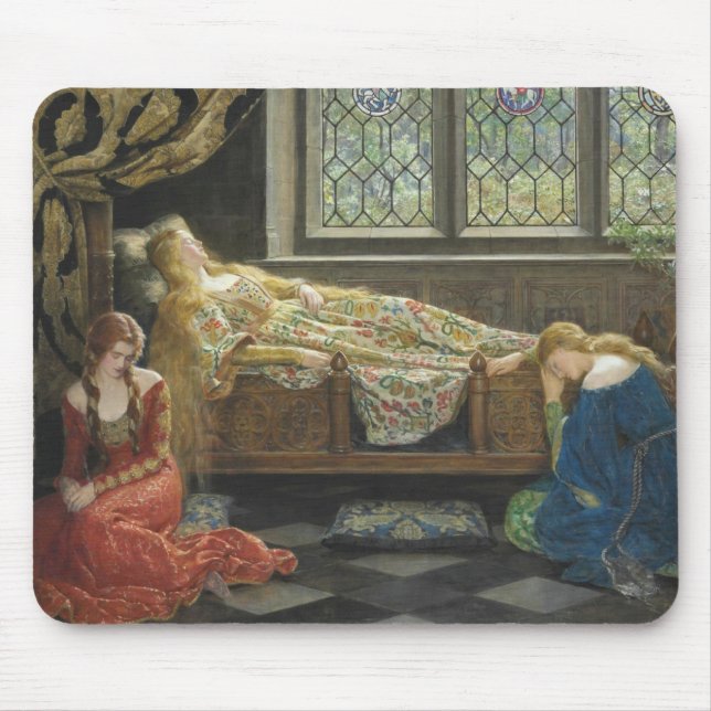 Sleeping Beauty (by John Collier) Mouse Pad (Front)