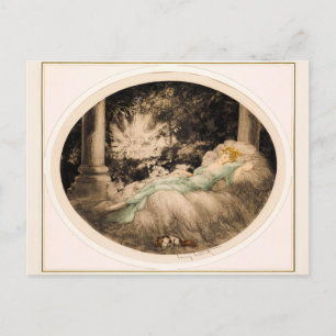 Sleeping Beauty by Louis Icart Postcard