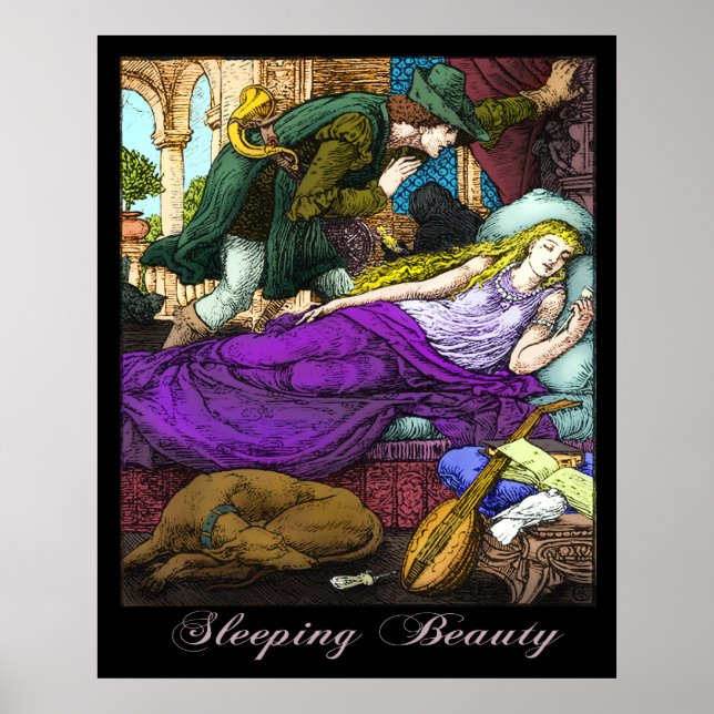 Sleeping Beauty by Walter Crane Poster (Front)