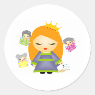 Sleeping Beauty Classic Round Sticker