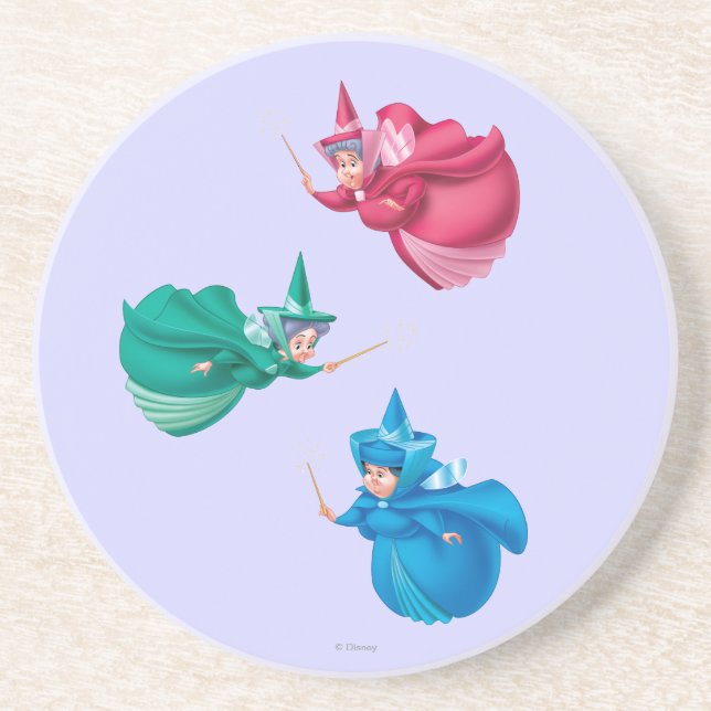 Sleeping Beauty Fairies Coaster (Front)