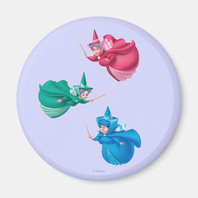 Sleeping Beauty Fairies Magnet (Front)