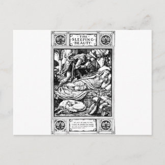 sleeping beauty postcard