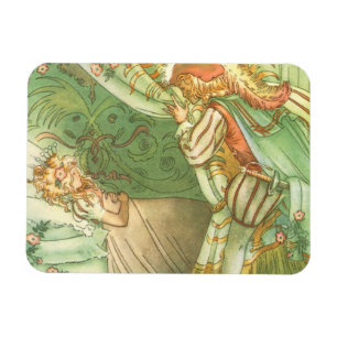 Sleeping Beauty Princess, Vintage Fairy Tale Magnet