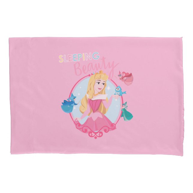 Sleeping Beauty With Fairy Godmothers Pillowcase (Front)
