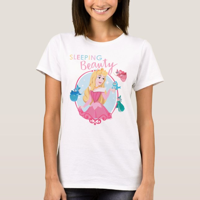 Sleeping Beauty With Fairy Godmothers T-Shirt (Front)