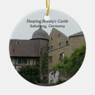 Sleeping Beauty's Castle Ceramic Ornament