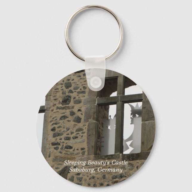 Sleeping Beauty's Castle Keychain (Front)