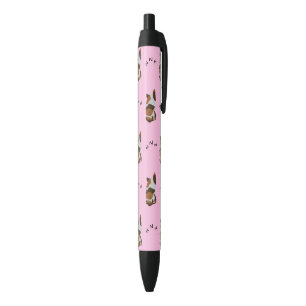 Sleeping Brittany Dog ZZZ Animals Lover Pet Owner Black Ink Pen