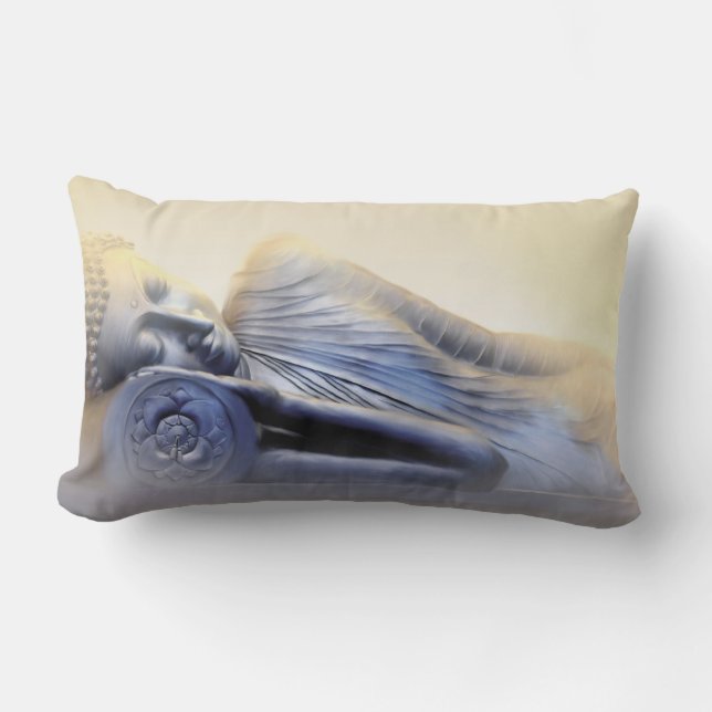 Sleeping Buddha III Lumbar Pillow (Front)