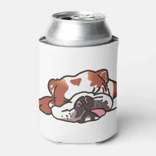 Sleeping Bulldog Can Cooler