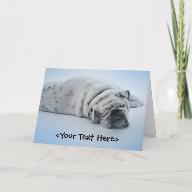 Sleeping Bulldog Card (Front)