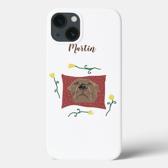 Sleeping Bulldog Dog Case-Mate iPhone Case (Back)