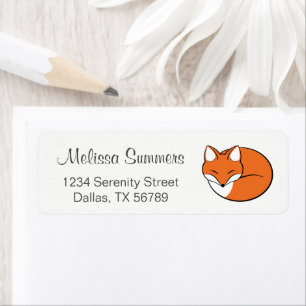 Sleeping Cartoon Fox