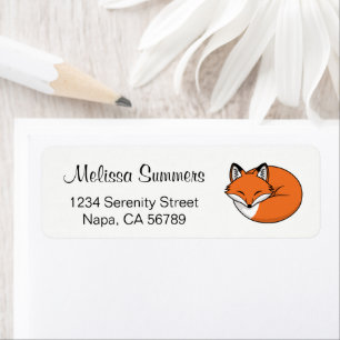 Sleeping Cartoon Fox