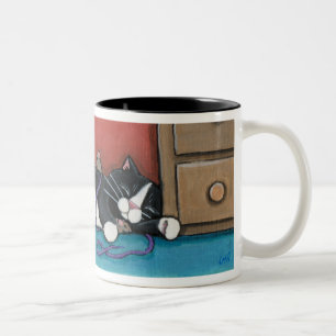 Sleeping Cat and Mice Mug