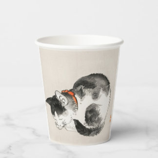 Sleeping Cat Hooded Sweatshirt Paper Cups