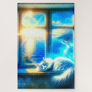 Sleeping Cat Jigsaw Puzzle