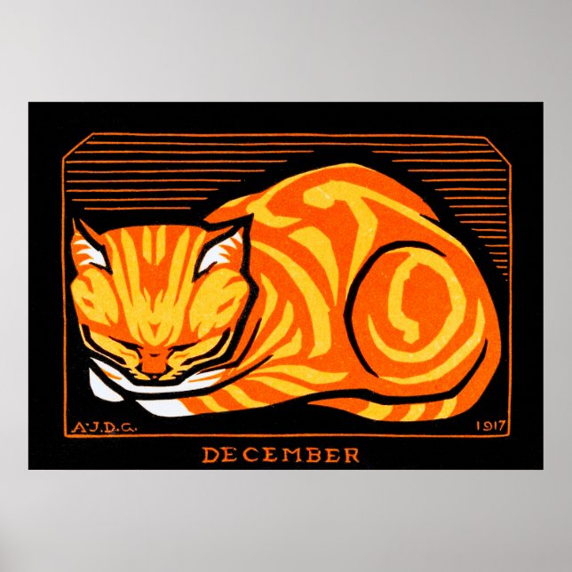 Sleeping Cat, Julie de Graag Poster (Front)