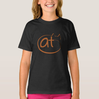 Sleeping cat line art design T-Shirt