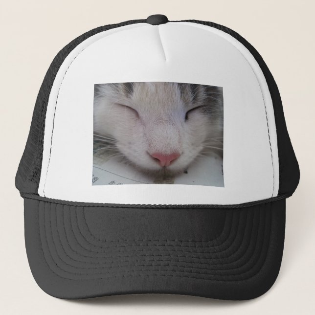 Sleeping Cat Trucker Hat (Front)